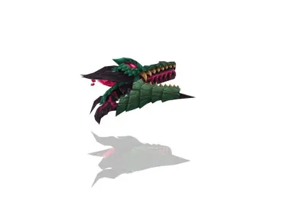 Dragon Gun Low-poly 3D model