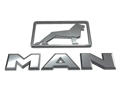 man logo 3D model