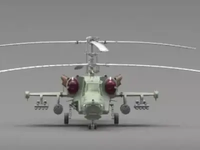Helicopter attack 3D model