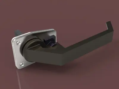 Handle plastic latch Free 3D model