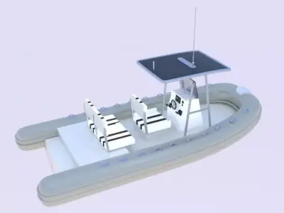  Inflatable Boat  3D model