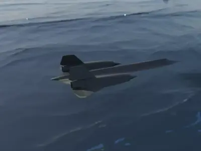 Lockheed SR-71 - Blackbird 3D model Low-poly 3D model