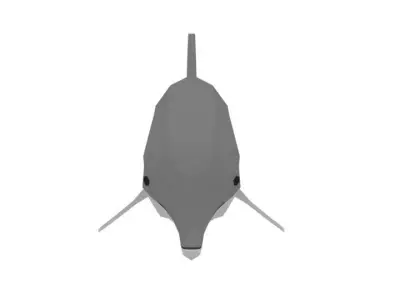 Low Poly Cartoon Dolphin Low-poly 3D model purchase