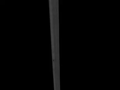 stylized machete weapon PBR low-poly game ready Low-poly 3D model