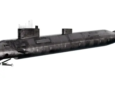 Paltus-Class Special Purpose Submarine 3D model