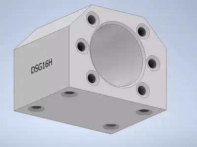 DSG16H NUT HOUSING 3D model