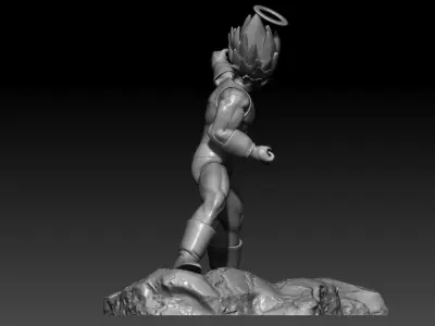 Vegeta VS Goku second part Vegeta 3D print model 3D print model