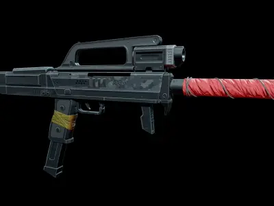 FMG 9 - Sub-Machine Gun Low-poly 3D model