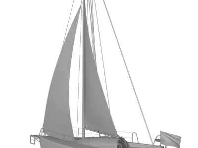 Sailboat 3D model
