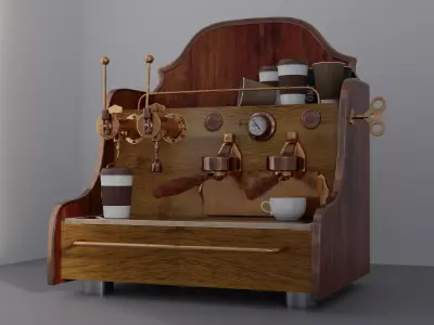 Vintage coffee machine 3D model