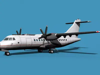 ATR-42-320 Atlantique Air Assiatance 3D model