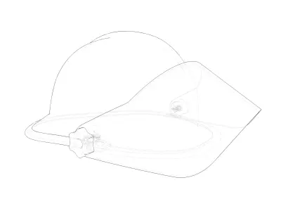 Firefighting Helmet 3D model