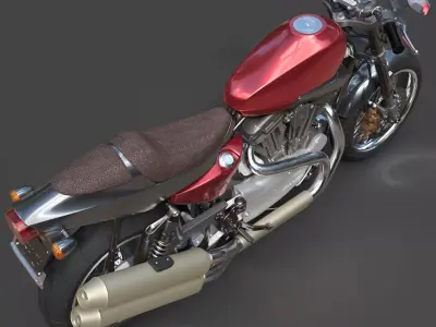 Harley-Davidson XR1200X - Hyper-Detailed 3D Model 3D model
