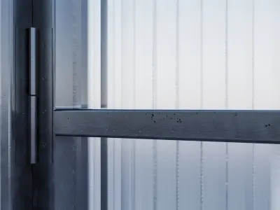 Interior Door Metal Set 01 3D model