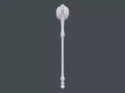 War Wand Low-poly 3D model