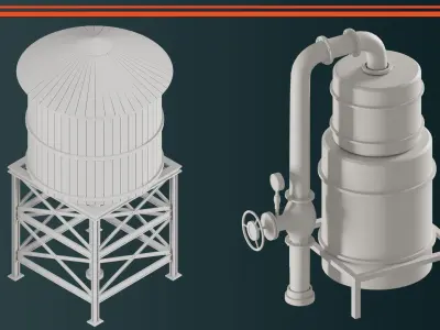 Industrial Tanks VOL-02 3D model