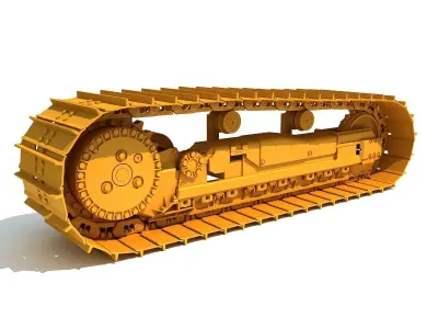 Excavator Track 3D model by 3D-Horse