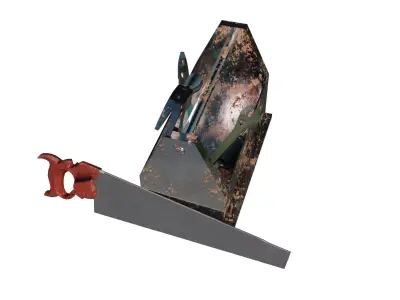 Tool Pack - 5 Game Ready Low Poly PBR Tools and Toolbox  Low-poly 3D model