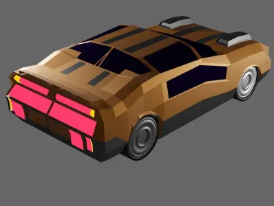 Car  race Free low-poly 3D model