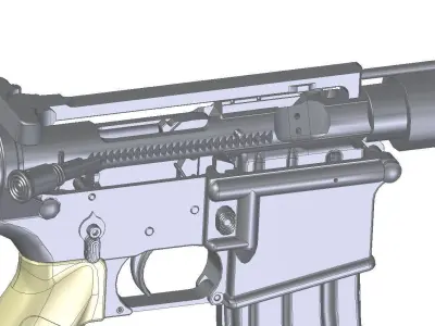 Armalite AR-15 3D model