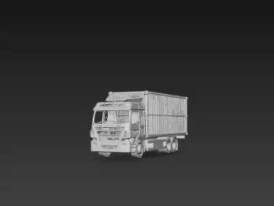 Cargo Truck Transport Model 3D print model by qamqaam