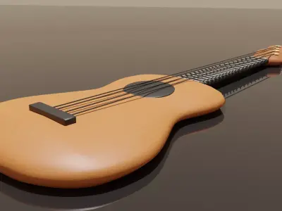 Little Ukulele Uke 2 dollars 3D model