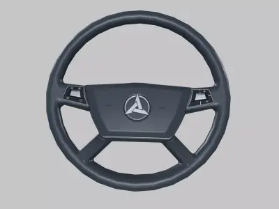 Steering Low-poly 3D model