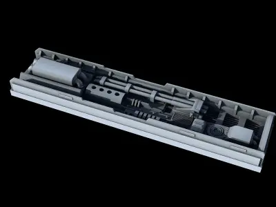 Sci-Fi KitBash and Props Pack Part three 3D model