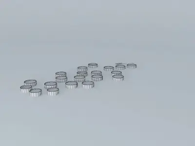 Oil tanks Palau Bukon Free 3D model