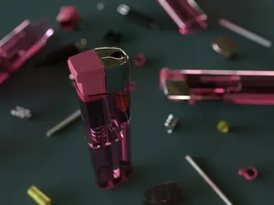 Lighter Detailed Low Poly and PBR Low-poly 3D model