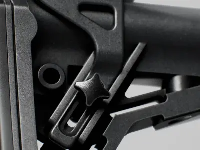 Haenel M4 Telescopic Buttstock Low-poly 3D model