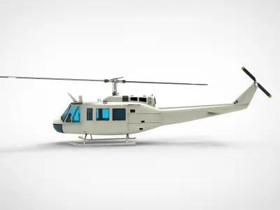 Bell UH-1 Iroquois 3D model