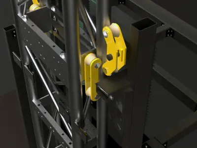 elevator machine stand 3D model