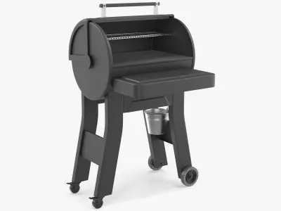 BBQ Smoker Grill without Food 3D model