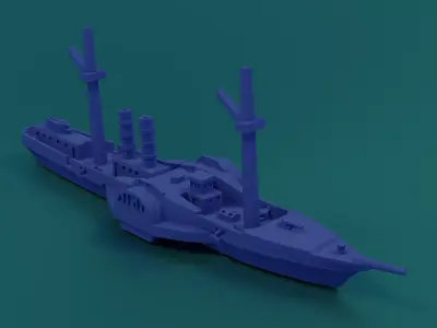 USS Advance 1864 3D print model