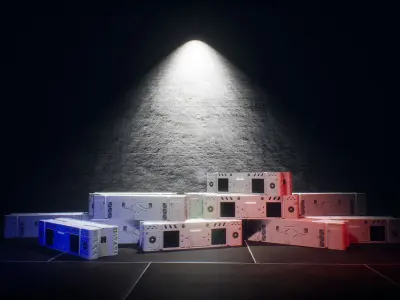 Sci-fi container Free 3D model