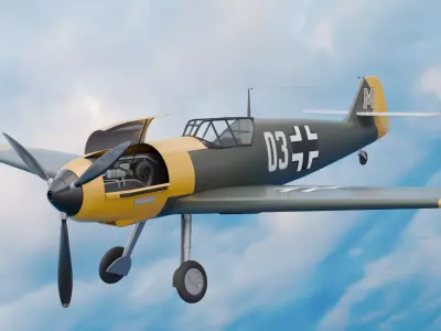 Messerschmitt Bf 109 3D model purchase