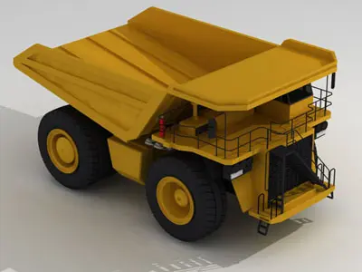 Mine dumper truck 3D model