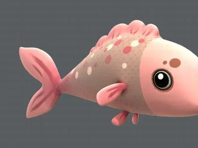 Fish V01 Low-poly 3D model