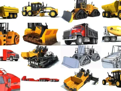 Roadworks Collection 3D Models 3D Model Pack