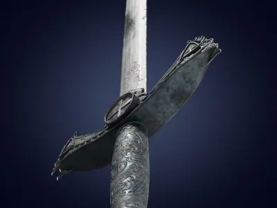 sword Low-poly 3D model 22