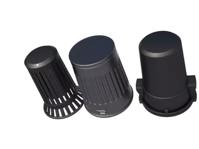 Trash can 3D model get