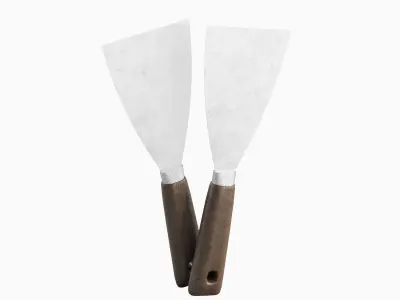 Industrial Spatula 03  Low-poly 3D model