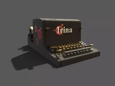 typewriter machine 3D model