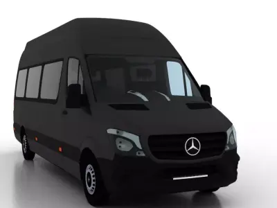 Mercedes Benz Sprinter L3H3 2015 Passenger UK 3D model