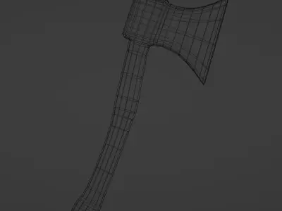 Viking Axe Low-poly 3D model