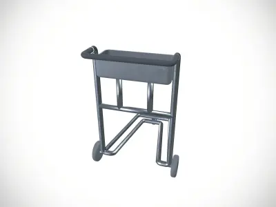 Luggage Trolley Low-poly 3D model purchase