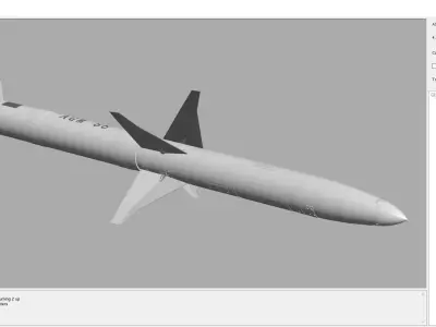 rocket 04 3D model