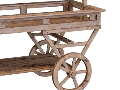 Pine Trolley Primeurs 3D model