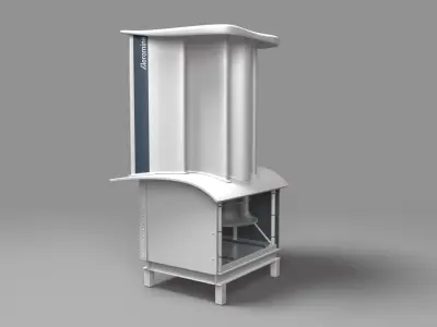 Aeromine wind turbine 3D model